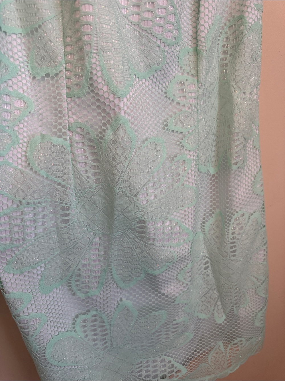 Lilly Pulitzer Mint Green Lace Sleeveless Mini Dress - Picture 4 of 9